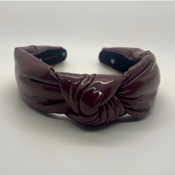 Lele Sadoughi Faux Leather Knotted Headband